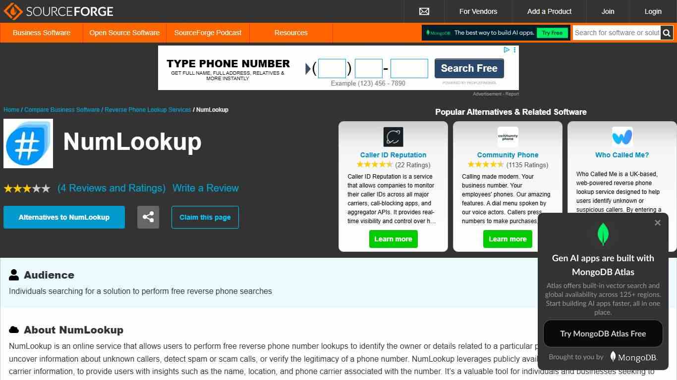 NumLookup Reviews in 2026