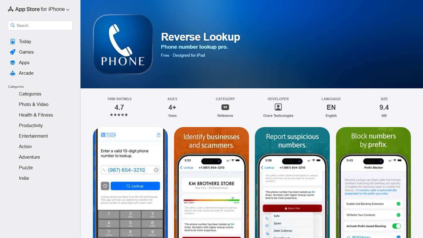 ‎Reverse Lookup App - App Store